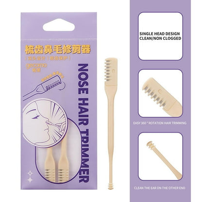Newest Nasal Hair Cutter, 360 Degree Rotating Double Head Nose Hair Trimmer