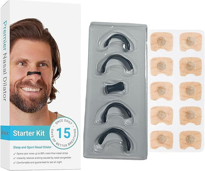 Design Anti-Snoring Equipment, Skin Safe Sleep Nasal Strips, Nasal Pads Comfortable Anti-Snoring Equipment, Breathe Better Good Sleeping (Pack of 15)