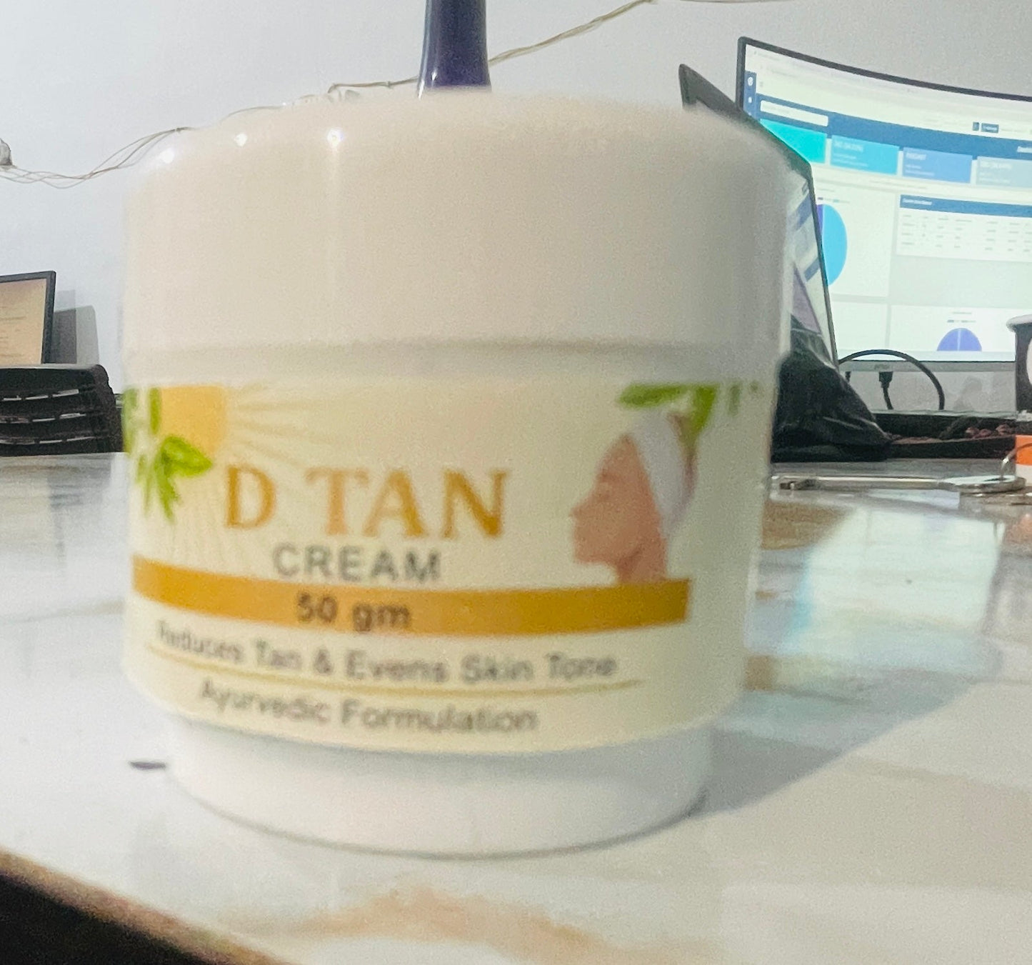D-TAN Cream - Natural Skin Brightening Formula for Even Tone, Dark Spot Reduction