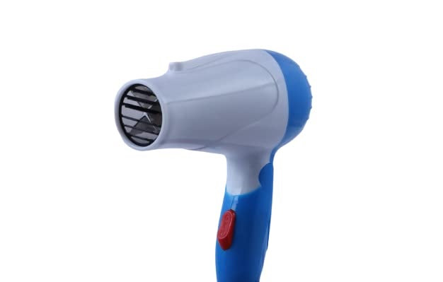 Powerful 19203 brand foldable corded hair dryer with smooth, soft airflow, ideal for women and men, shown with foldable handle.
