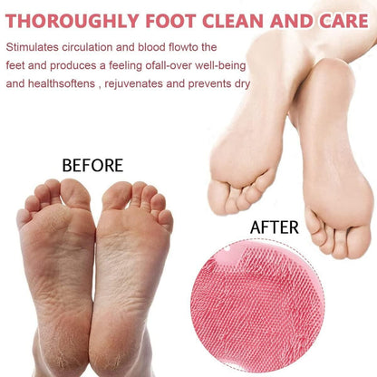 Silicone multiuse scrubber for bath and foot, body scrubber and brush, in vibrant blue for gentle cleansing and exfoliation.