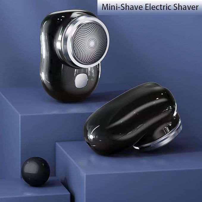 Mini-Shave portable electric shaver for men, nose and ear hair trimmer, 2023 upgrade, compact electric razor for grooming.