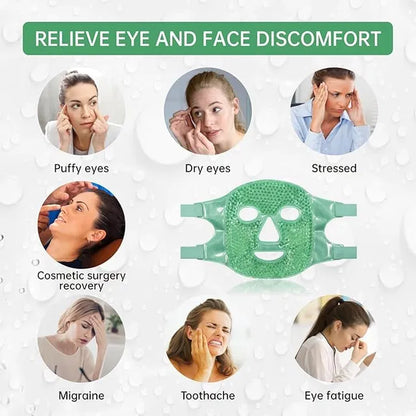Cold face eye mask by 19384, ice pack for reducing puffiness and dark circles around the eyes.
