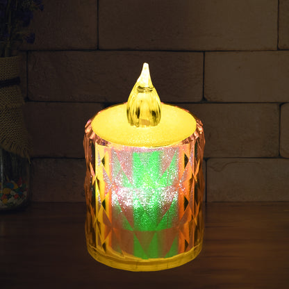 24 Pc Flameless And Smokeless Decorative Melting Candles Led Tea Light Candle Flickering Electronic Candle