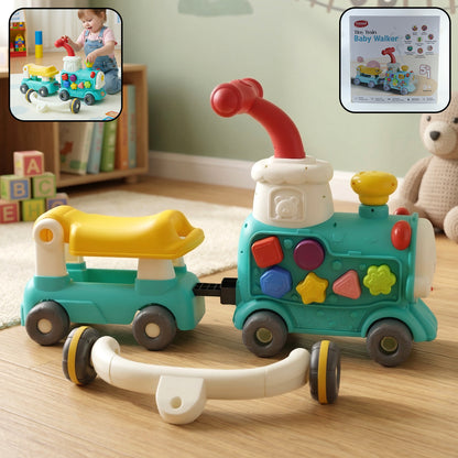 Aditi Tiny Train Baby Walker Ride-on Toy With Push Handle (1 Set)