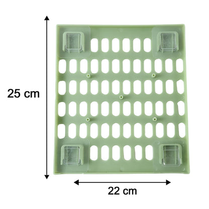 Plastic Wall Mounted Pegboard Kitchen Organizer With Hooks And Tray Set (1 Set)