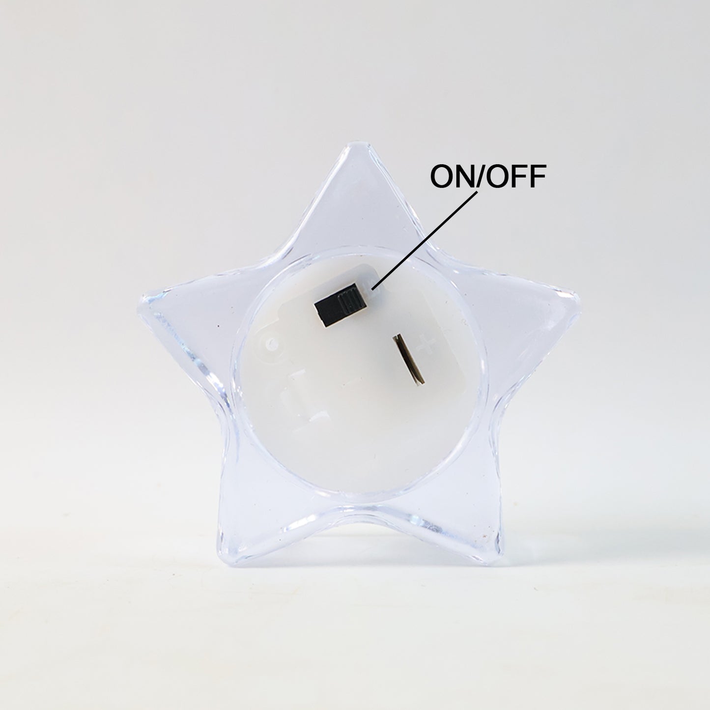 Flameless Star-shaped Led Candles (4 Pc  Set)