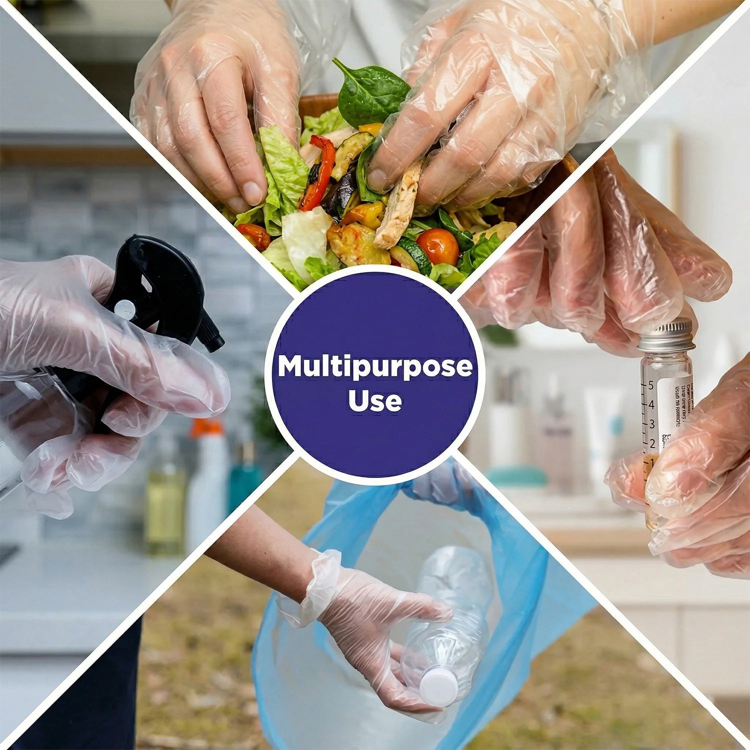 Disposable Small Plastic Gloves For Kitchen Food Handling And Cleaning Tasks (100 Pc)