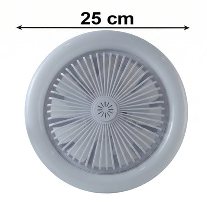 2 In 1 Led Ceiling Fan With Light For Bedroom Living Room E27 Base (1 Set)