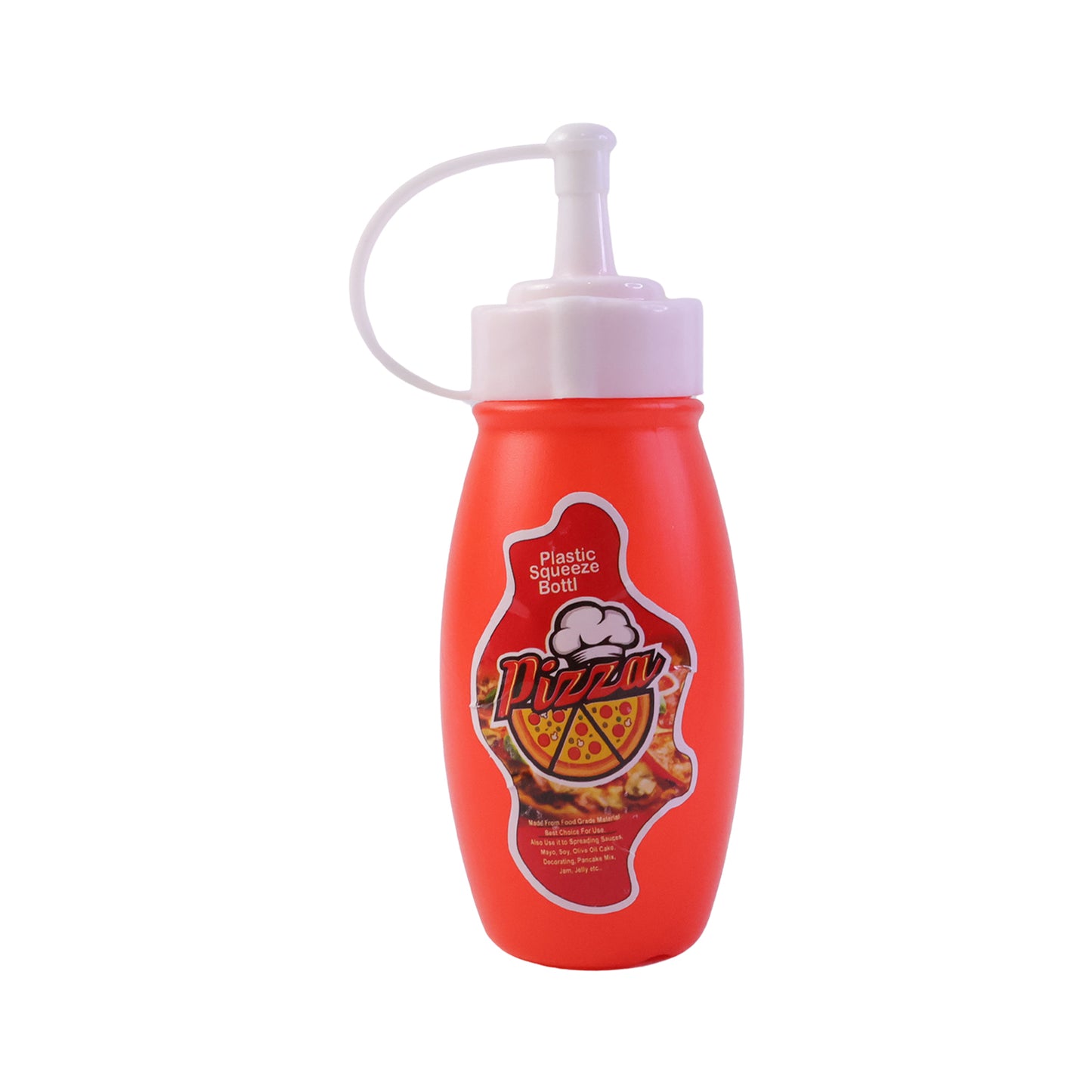 Small Plastic Squeeze Sauce Bottle For Pizza Ketchup Mayonnaise Dispensing (1 Pc)