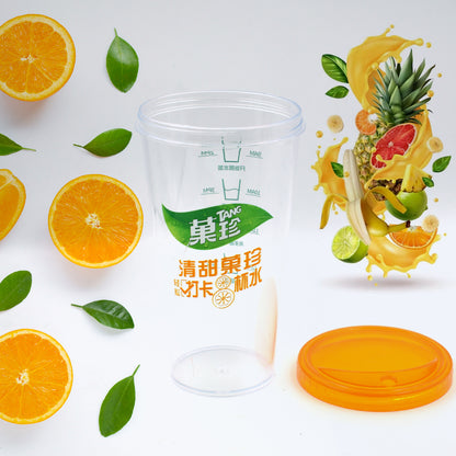 Wukusy 8201 plastic water coffee cup, portable tumbler for travel, home, and outdoor use, ideal for coffee lovers and motivation.