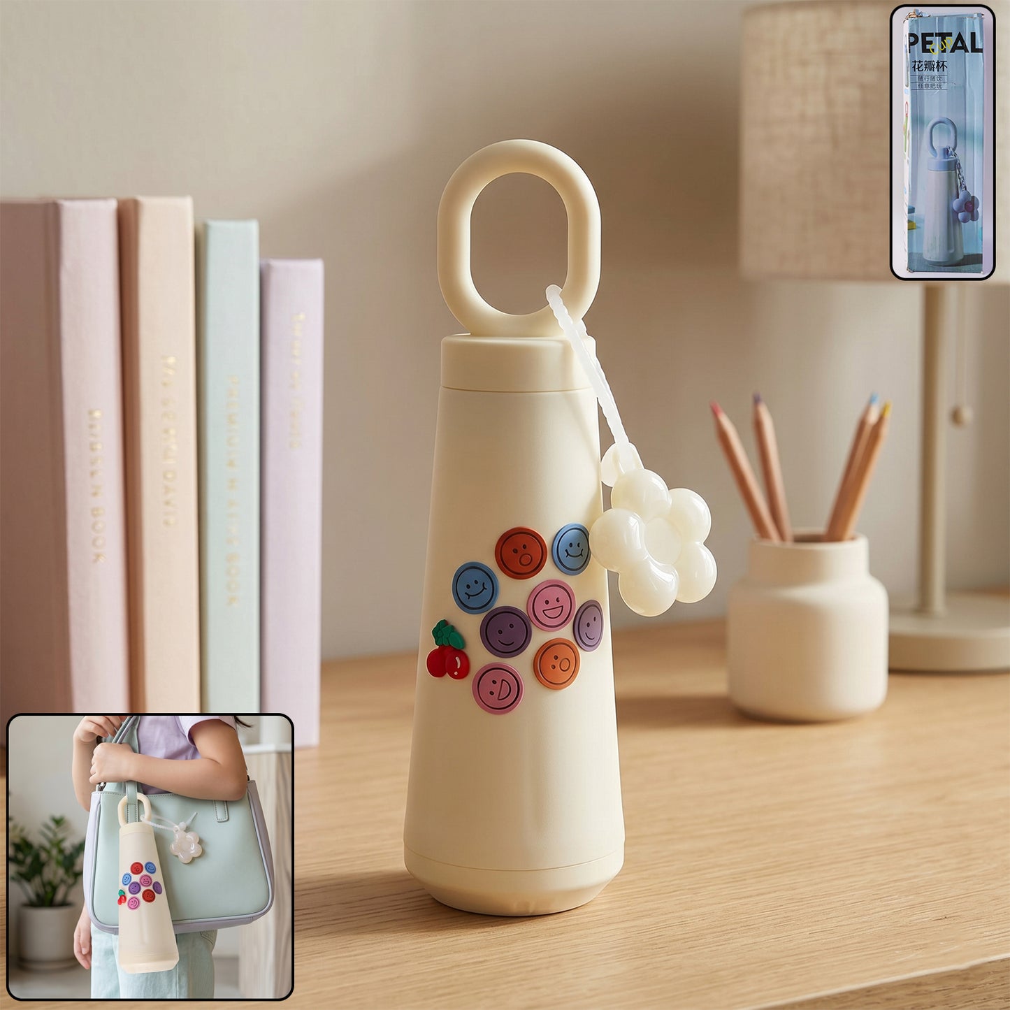 Portable And Stylish Water Glass Bottle (500 Ml)