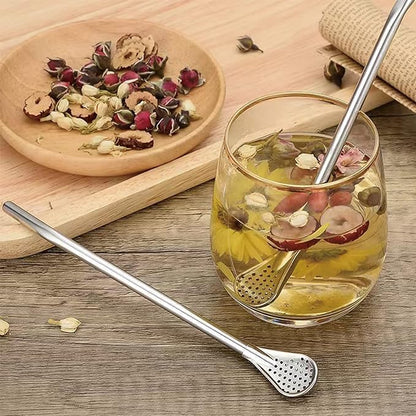 2 in 1 Straw Filter Spoon