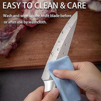 Stainless steel kitchen knife from 25560 with a sharp blade and ergonomic handle, ideal for precise slicing and chopping.