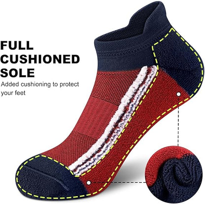 Men Woven Ankle Length, Low Cut Socks (Pack of 5)