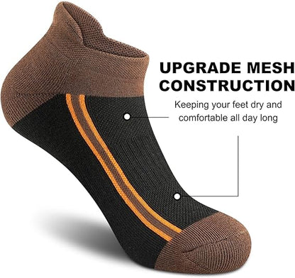 Men Woven Ankle Length, Low Cut Socks (Pack of 5)