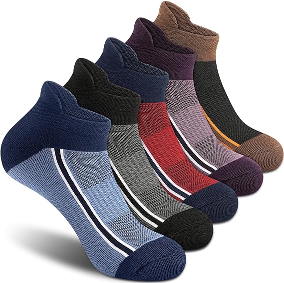 Men Woven Ankle Length, Low Cut Socks (Pack of 5)