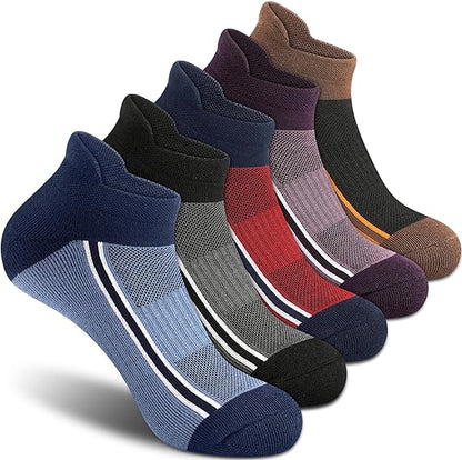 Men Woven Ankle Length, Low Cut Socks (Pack of 5)