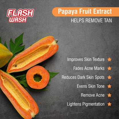 flash wash papaya petal soap (pack of 1)