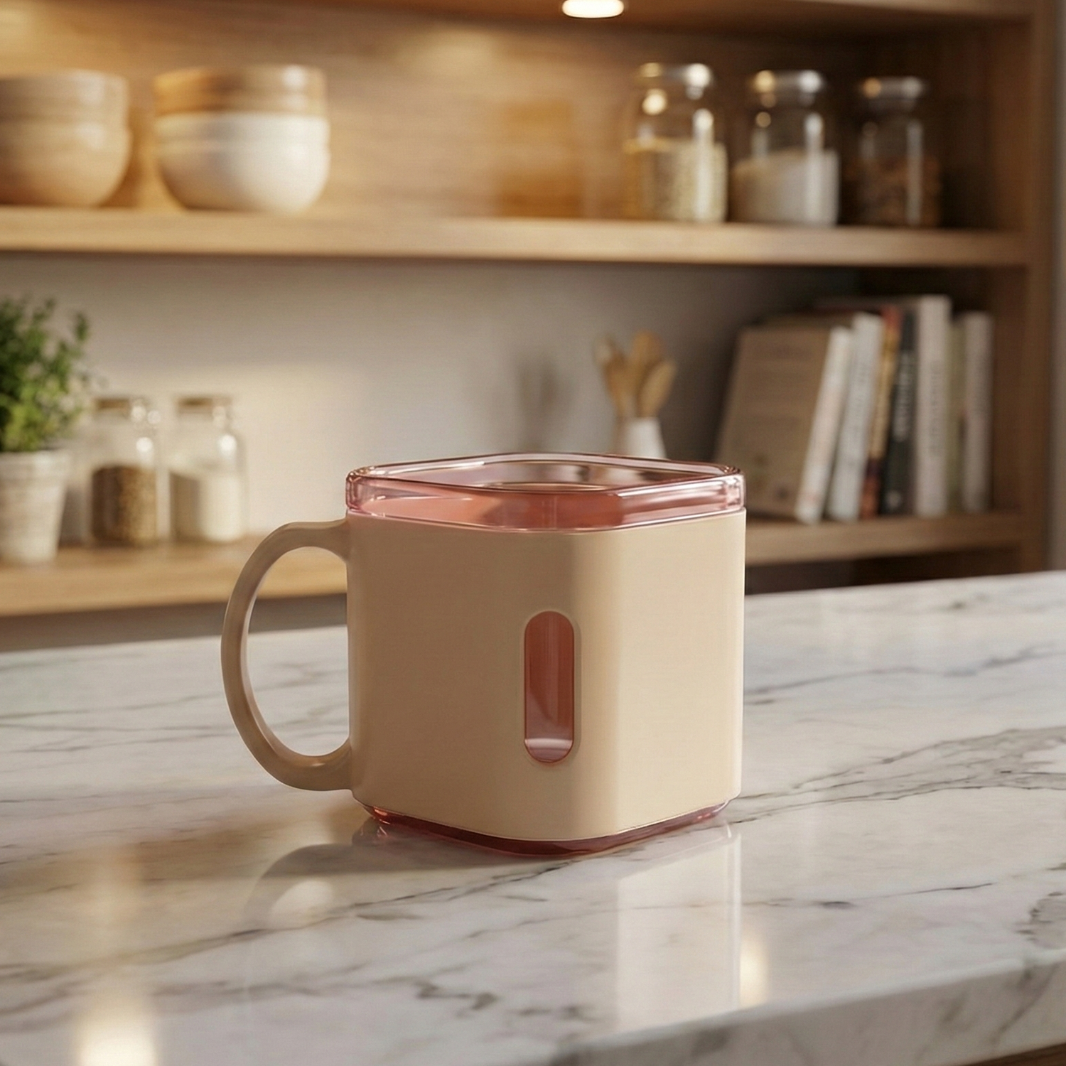 Premium Square Shape Tea Cup Set  6-piece (150 Ml)