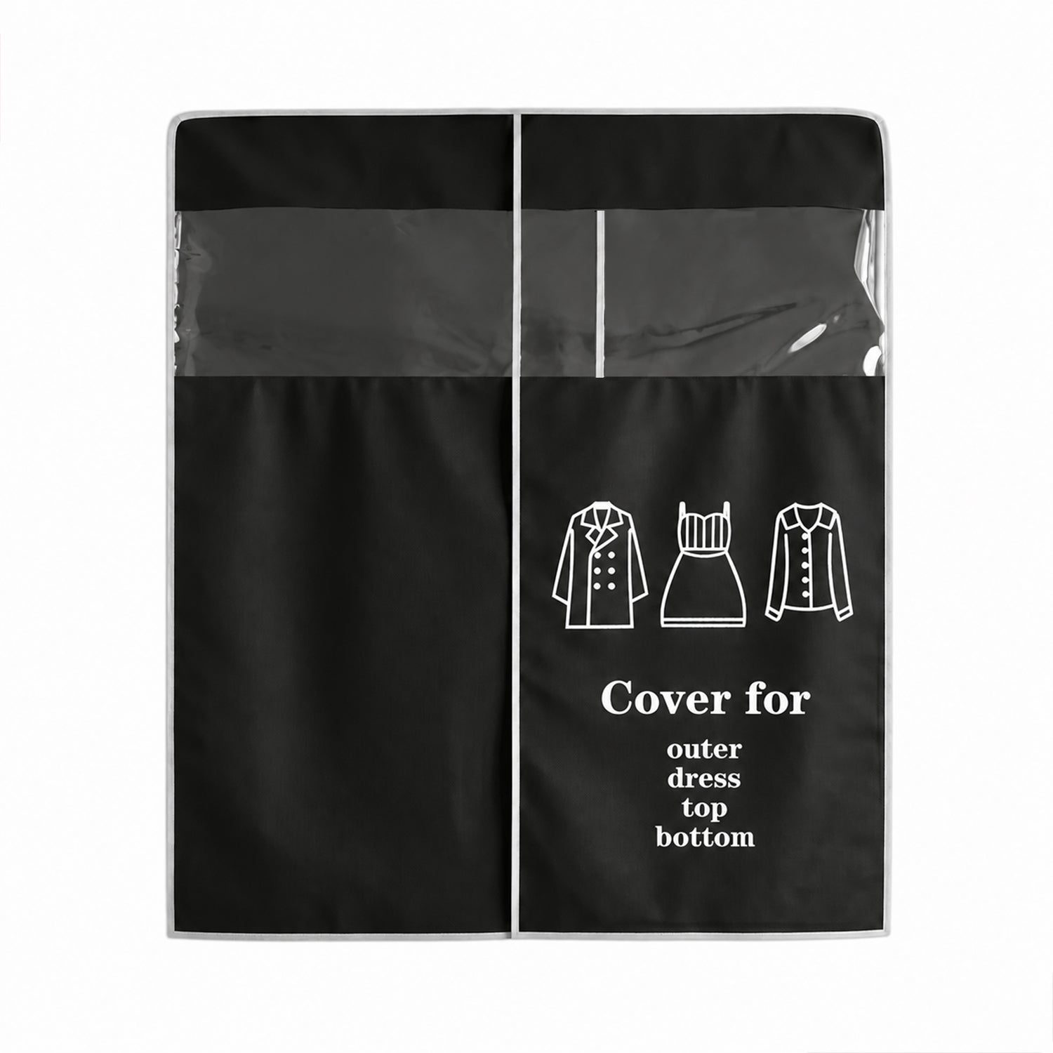 Hanging Garment Dust Cover  Keeps Clothes Neat  Dust-free