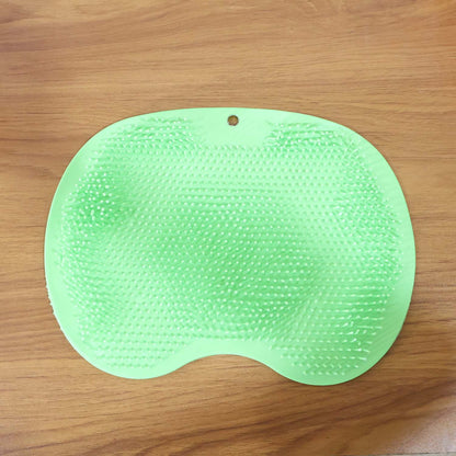 Purple Silicone Bath Massage Cushion  Suction Cup Exfoliating Foot Scrubber  Mat