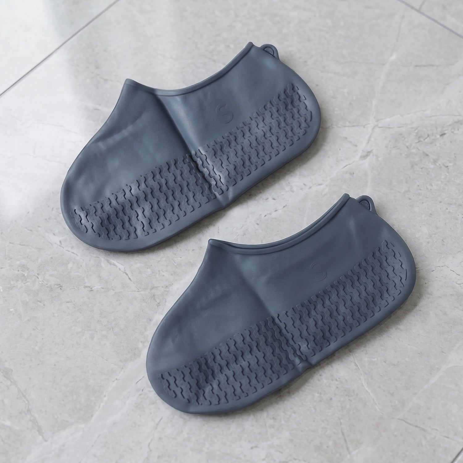 Waterproof Silicone Rain Shoe Cover 23 Cm Small Anti Slip Navy Blue (1 Pair)