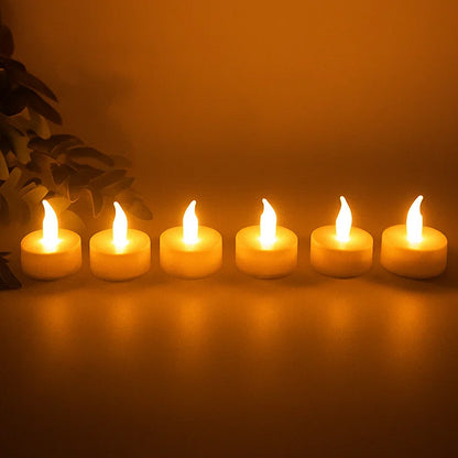Premium 6 Piece Led Flameless Candle Light Set With Remote Control