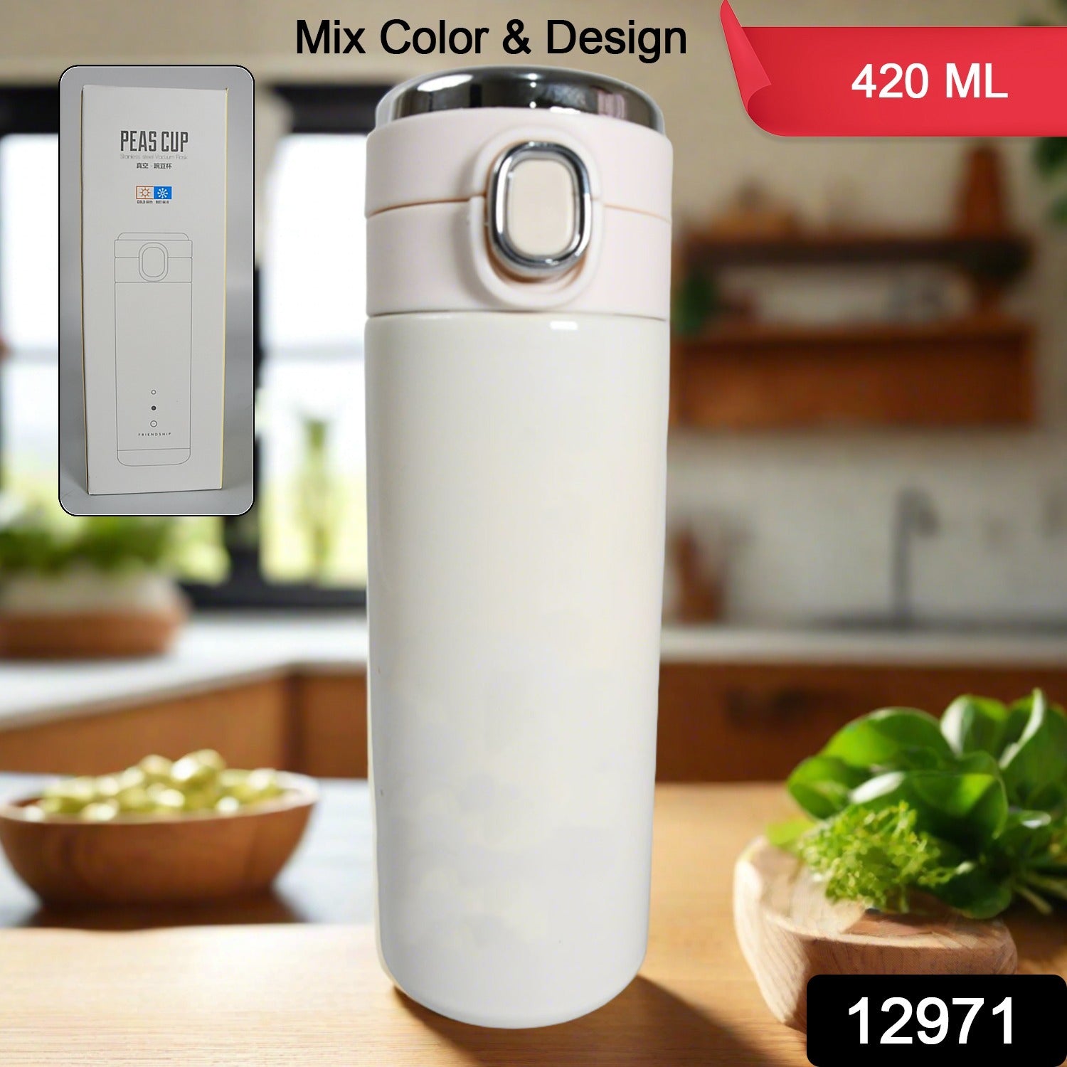 Smart Vacuum Insulated Water Bottle With Led Temperature Display Cold  Hot  Leak Proof  Office Bottle  Gym  Home  Kitchen  Hiking  Trekking  Travel Bottle (Mix Color  Design)