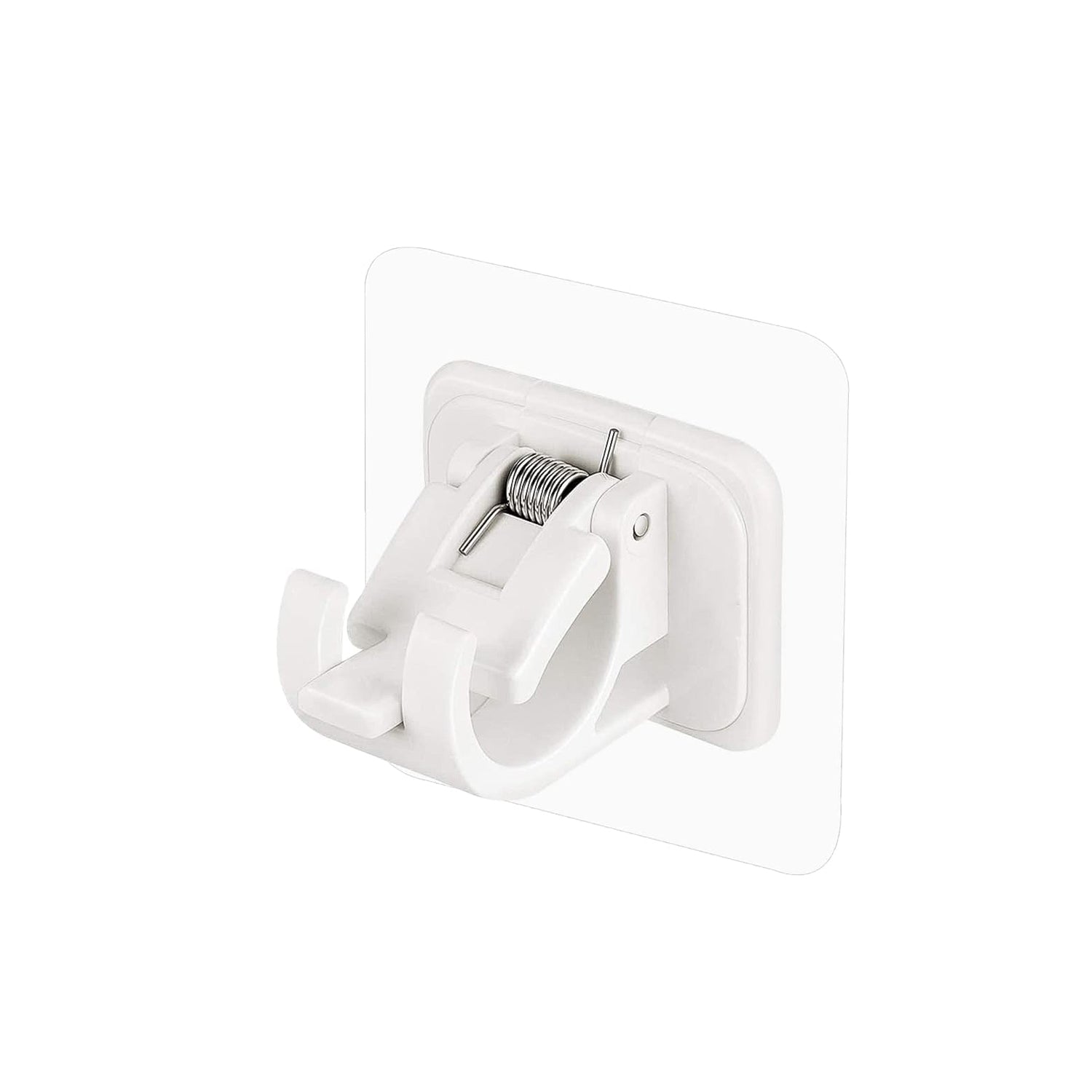 Wukusy no-drill wall-mounted adhesive towel rod holder, silver finish, easy to install, ideal for bathroom or kitchen use.