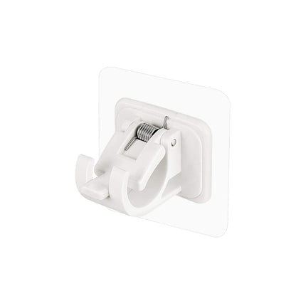 Wukusy no-drill wall-mounted adhesive towel rod holder, silver finish, easy to install, ideal for bathroom or kitchen use.