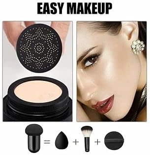 Drpshippr 3-in-1 CC and BB waterproof foundation concealer cream with air cushion and mushroom applicator.