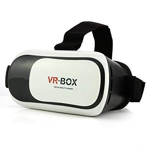 Wukusy 300 3D VR Box Virtual Reality glasses showing a sleek black headset with adjustable straps and lens area.