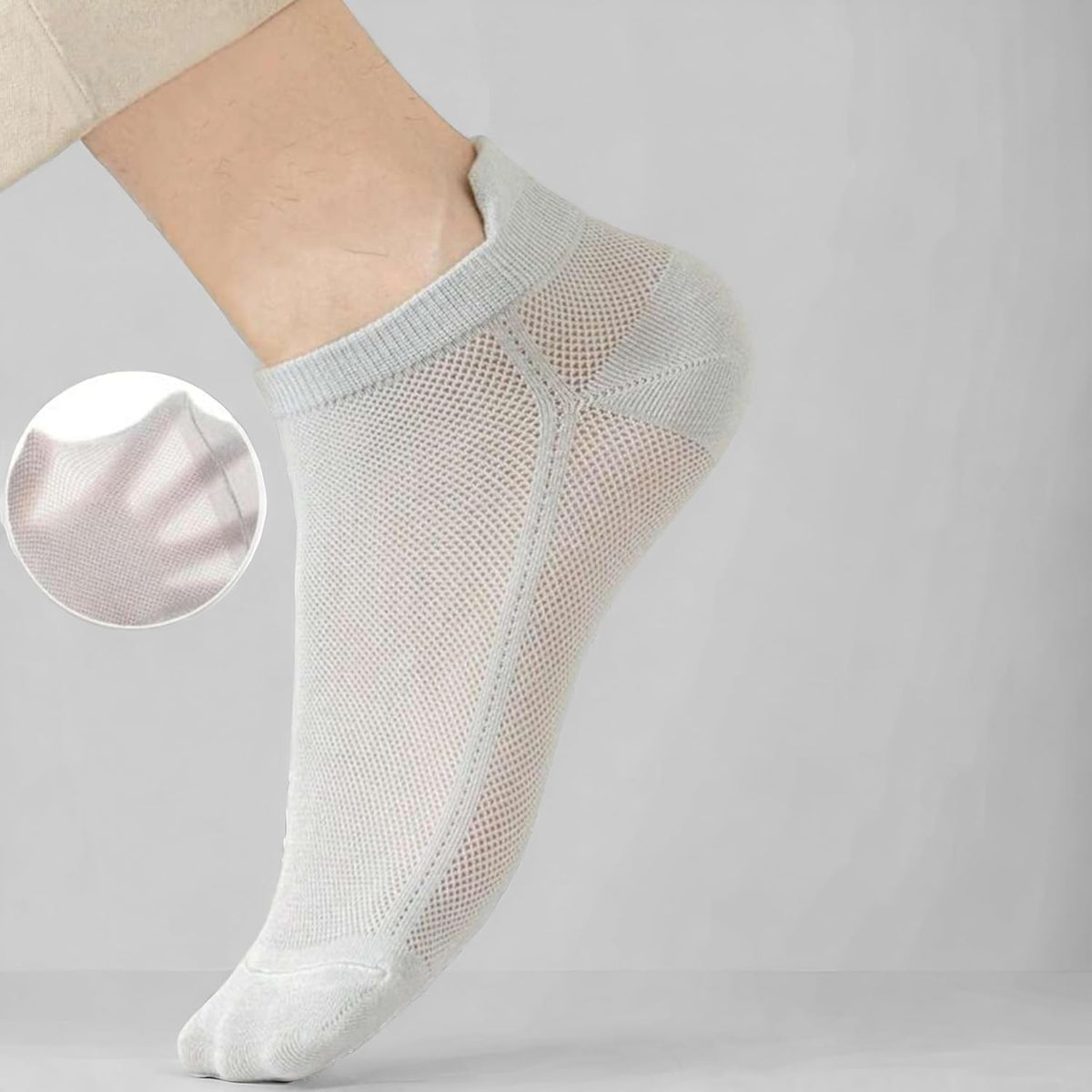 Men & Women Woven Ankle Length Socks (Pack of 6)
