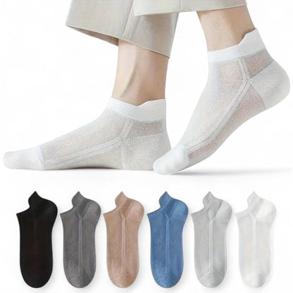 Men & Women Woven Ankle Length Socks (Pack of 6)