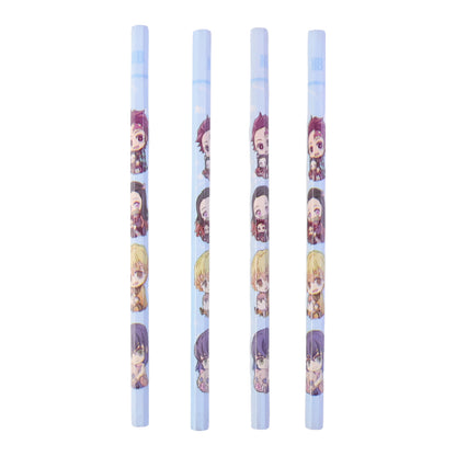 Cartoon Printed Pencil Set For Kids  Cute School Writing Pencils (4 Pc)