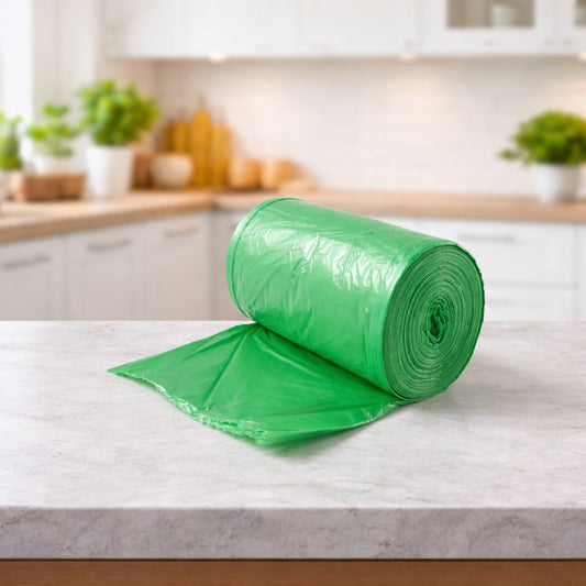 Heavy Duty Green Garbage Bags Roll (50 Bag 50x60 Cm)