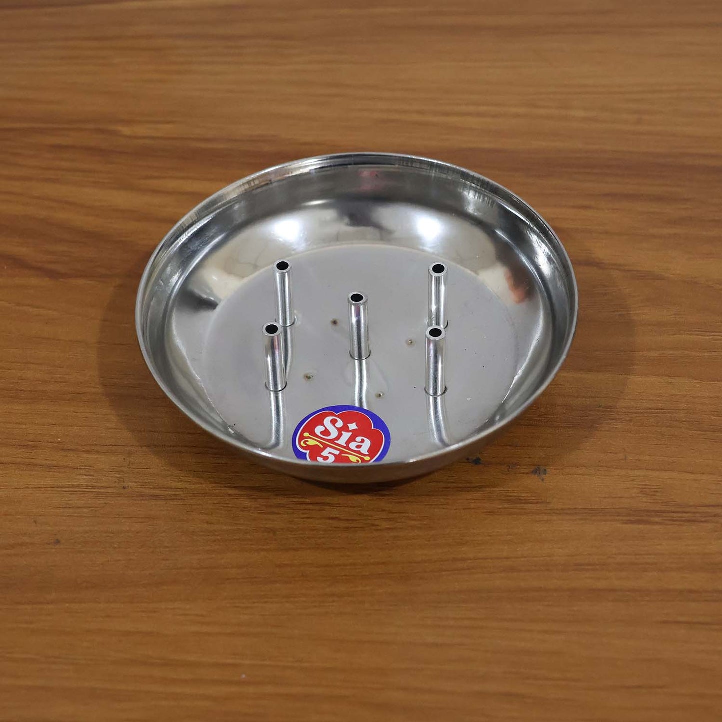 Stainless Steel Lotus Agarbatti Stand With Triple Stick Holder (1 Pc)