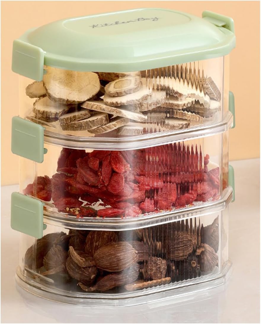 3-Layer Stackable Food Storage Box