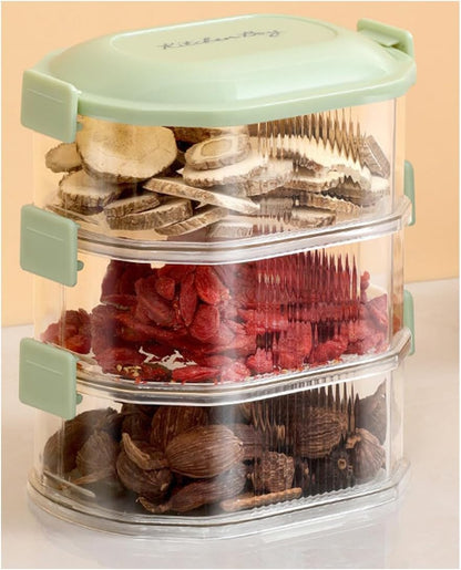 3-Layer Stackable Food Storage Box