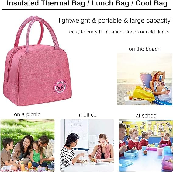 Lunch Bags for Office Women, Men, Kids Insulated Travel Box