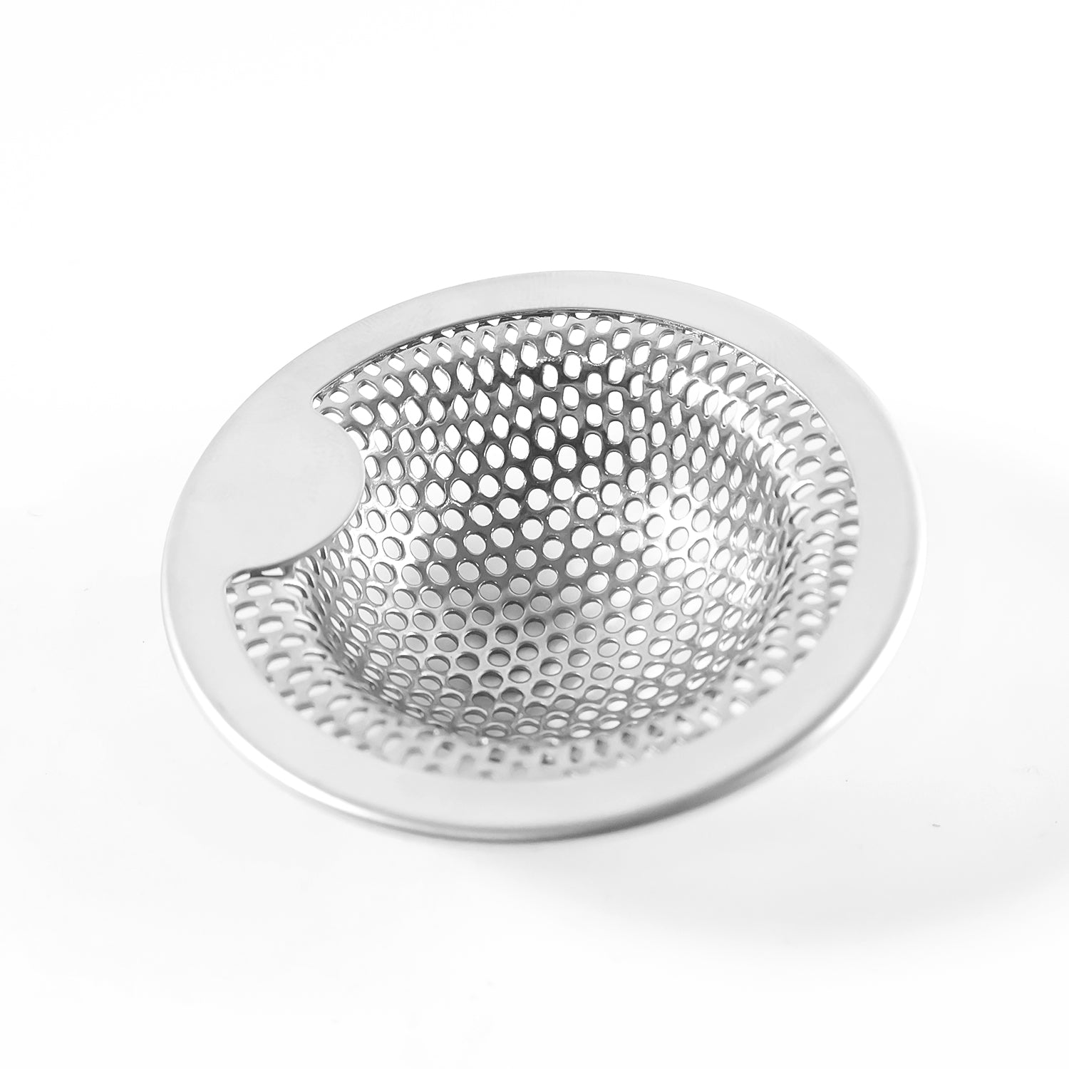 Wukusy stainless steel kitchen sink drain strainer stopper, small size, for preventing debris in kitchen sink.