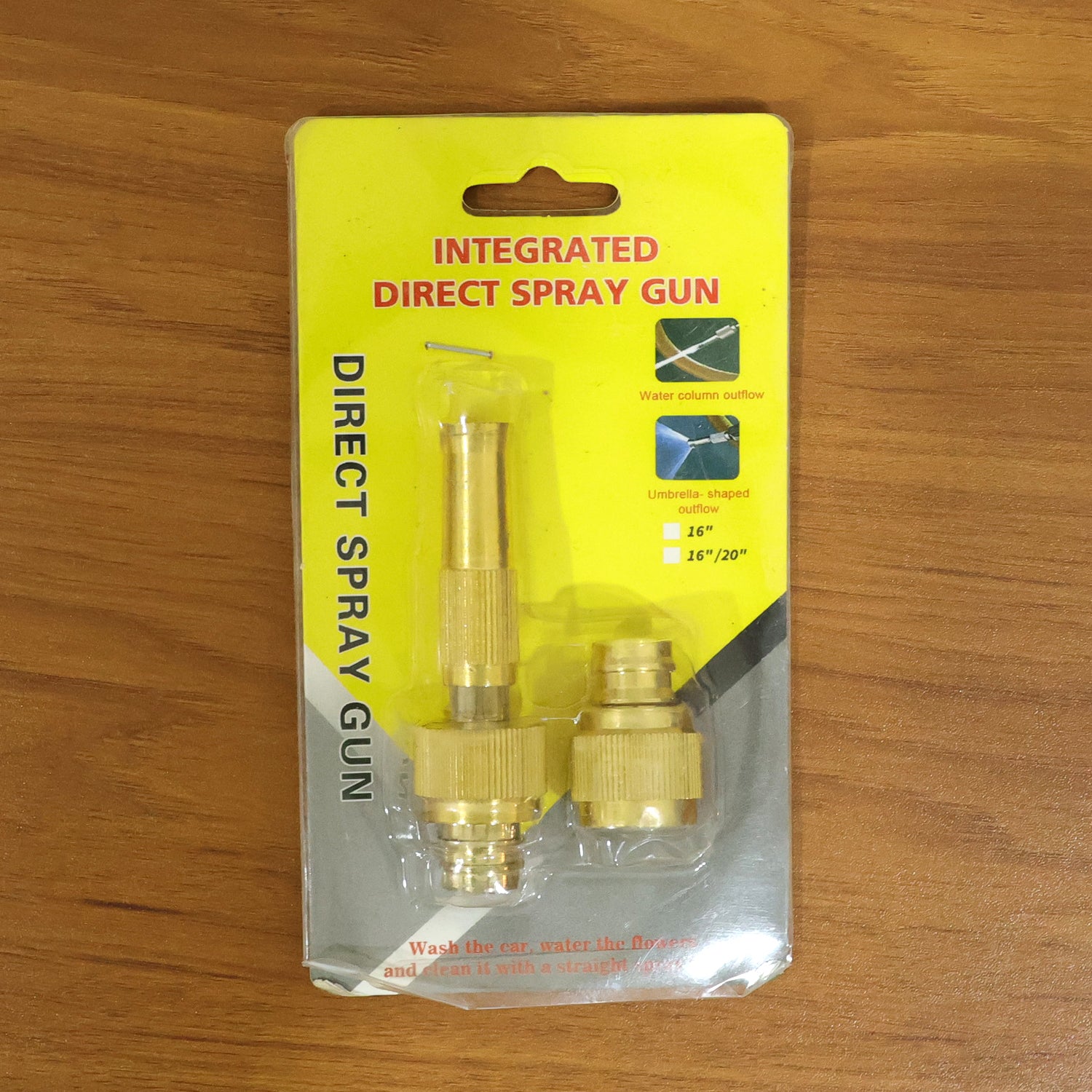 Heavy Duty Brass Garden Hose Spray Nozzle (1 Set)