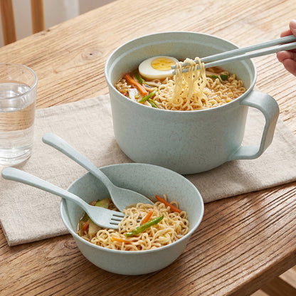 Wheat Straw Dinnerware Set  Eco-friendly  Durable Kitchen Essentials
