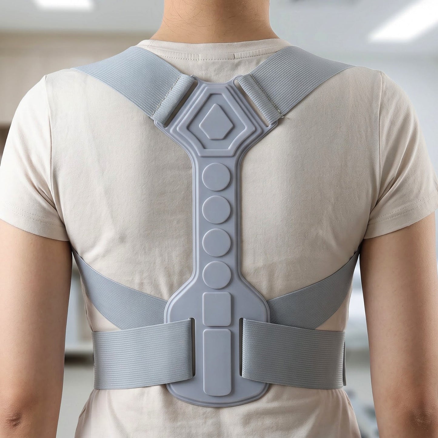 Adjustable Lxl Posture Corrector Belt For Upper Back And Shoulder Care (1 Pc)