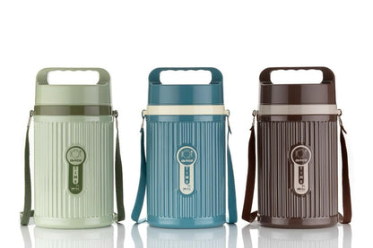 4 Insulated Tiffin Box Outer Plastic Inner Steel Comes with 4 Steel Container
