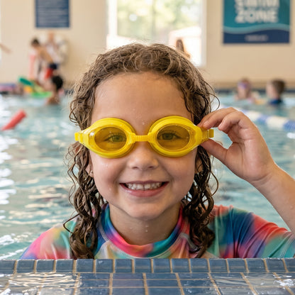 Kids Colorful Swimming Goggles With Anti-leak Seal And Adjustable Strap  1 Pc