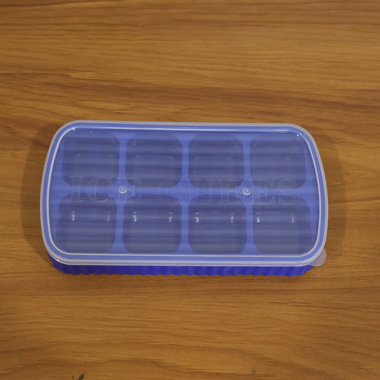 Multipurpose Square Ice Cube Tray With Lid (1 Pc 17x9 Cm 8 Grid)