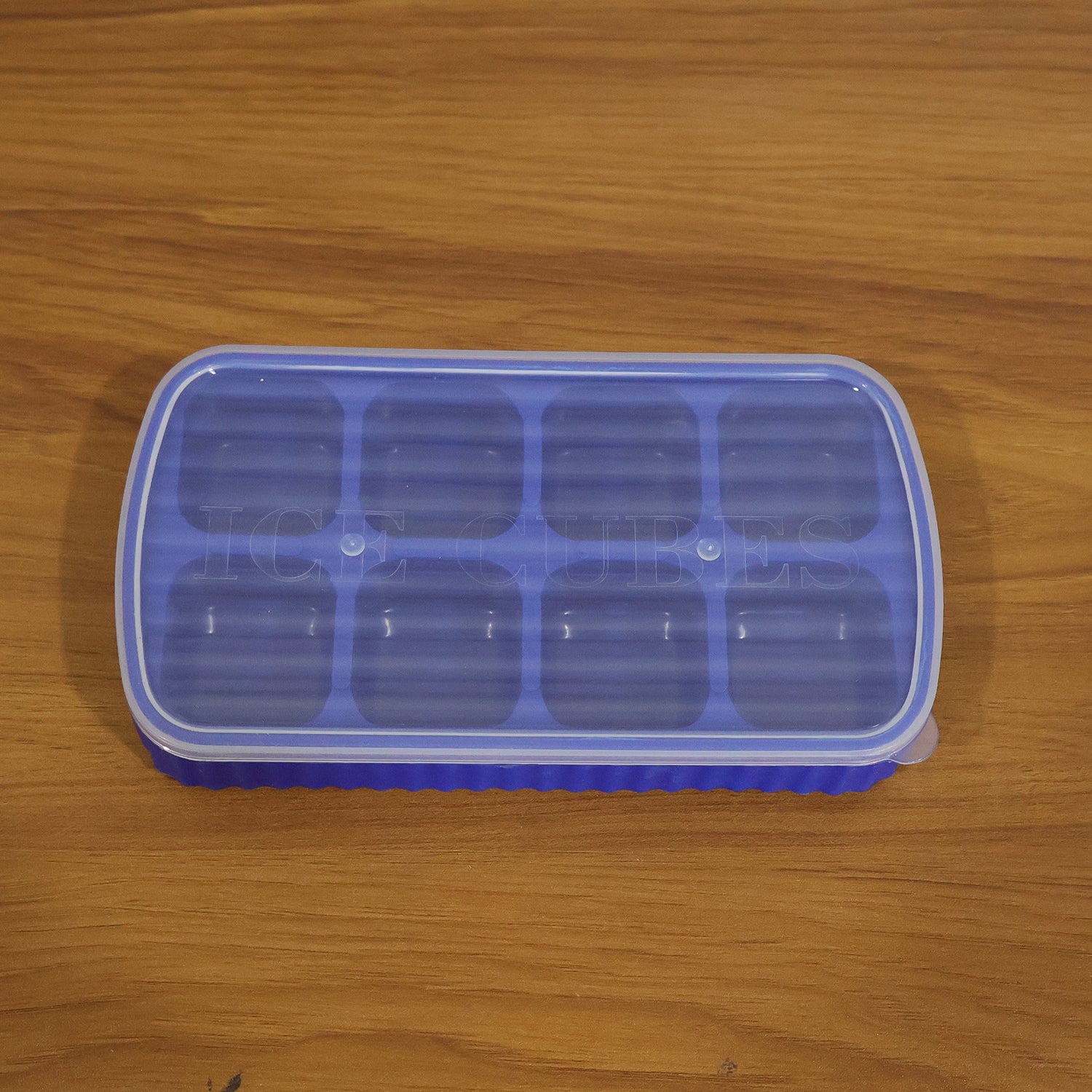 Multipurpose Square Ice Cube Tray With Lid (1 Pc 17x9 Cm 8 Grid)