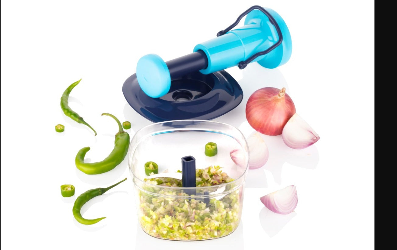 Manual Push Chopper 6 Stainless Steel Blades